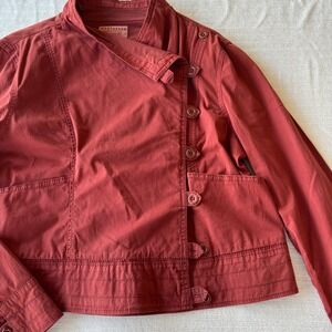 Marrakech Anthropologie Henna Moto Jacket in Burnt Orange